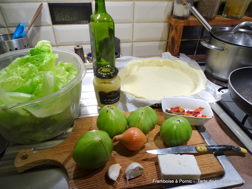 Tarte de tomates vertes 