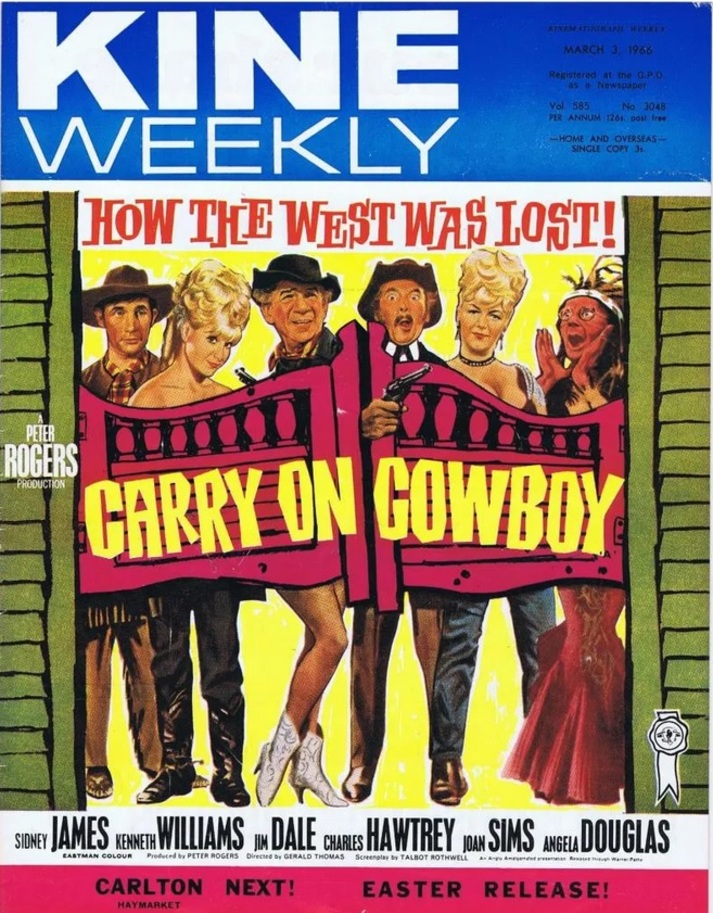 CARRY ON COWBOY BOX OFFICE USA 1966
