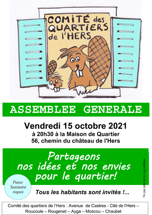 Assemblée générale le 15 octobre 2021