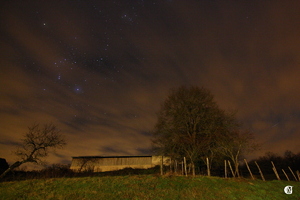 Orion et le flash Irridium