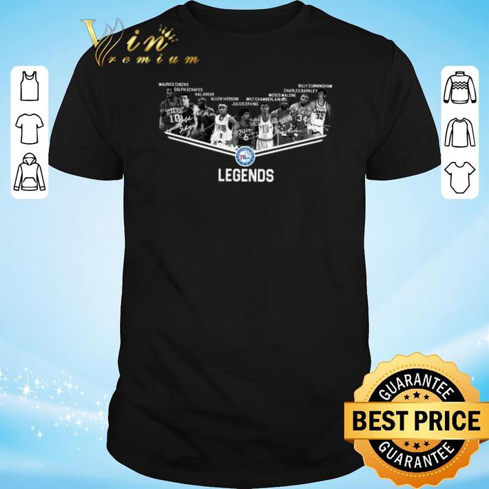 Top Philadelphia 76ers Legends all signature shirt