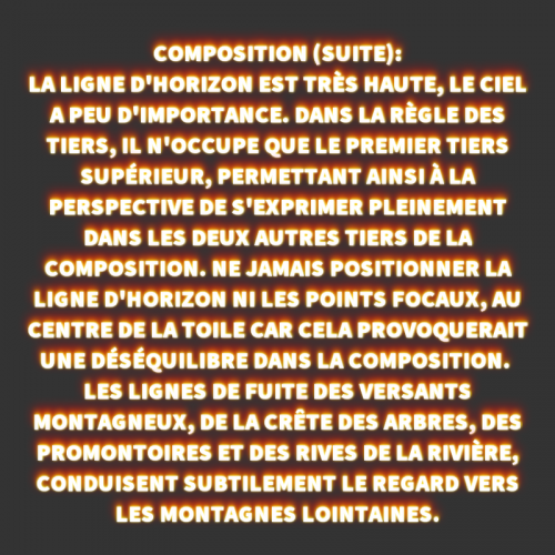 Dessin et peinture - vidéo 3386 : Comment représenter la perspective ou la profondeur de champ dans un paysage ? - acrylique ou huile.