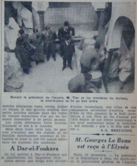 MCA aide aux nécessiteux saison1935/1936