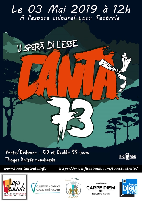 3 mai 2019 à 12h - Dédicace de Canta 73 - "U Sperà Di L'Esse"