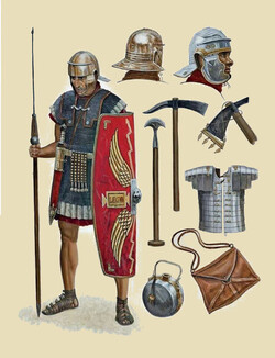 Labo d'archéologie : l'armée romaine