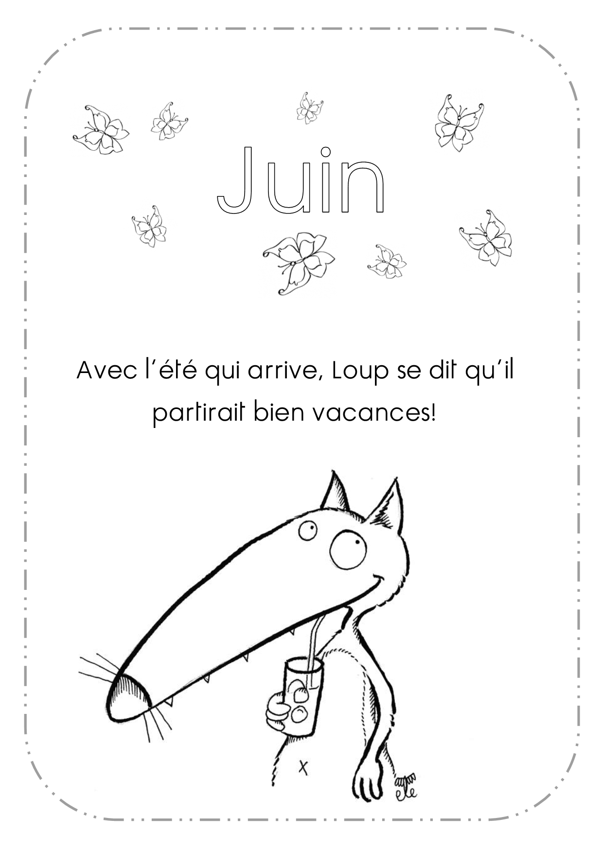 Page De Garde Cahier Maitresse Loup Trucs de maîtresse - (page 2) - Maîtresse Patate | Loup, Livre le loup