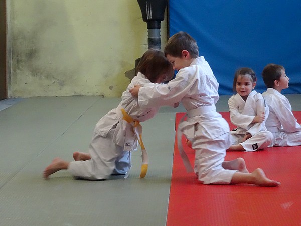 Les jeunes judokas du judo-Club Châtillonnais se sont entraînés...avec leurs parents !