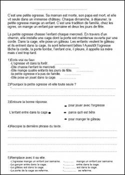 lecture de textes et questionnaire