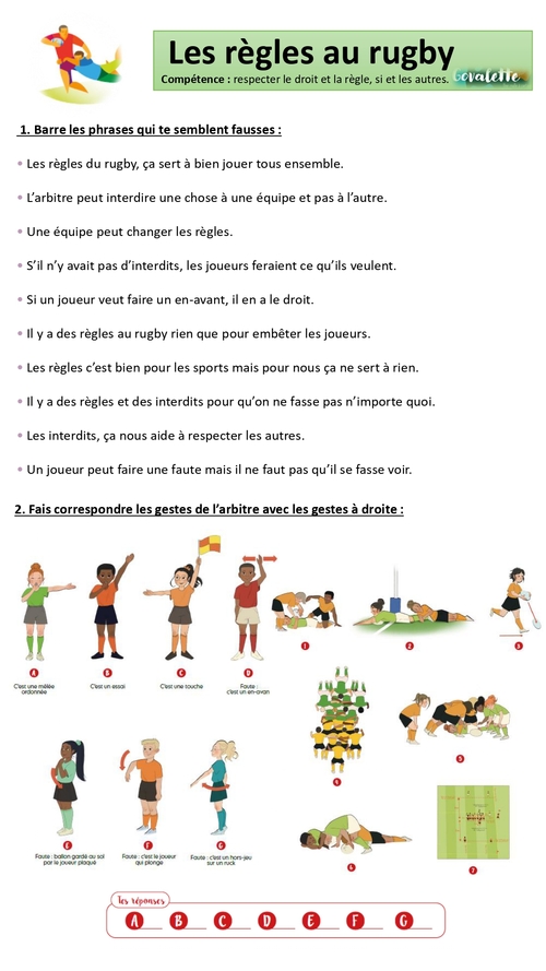 Les règles du rugby