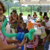 Ka le serpent du livre de la jungle par la sculpture de ballons de Capucine