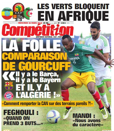 Mardi 29.3.2016 à Adis Abéba Ethiopie-EN 3-3