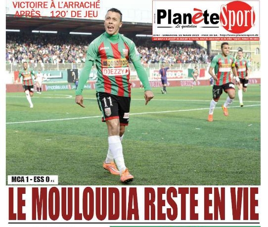 samedi 21.03.2015 MCA-ES Sétif 1-00