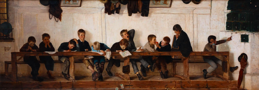 Le banc des Derniers de classe (peinture de Gustav Igler. 1881).