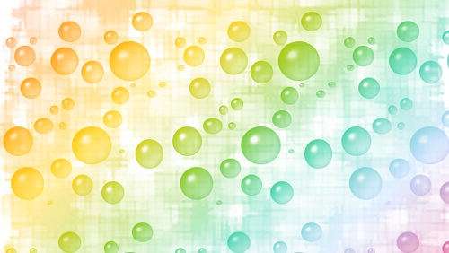 Thème bulles multicolors
