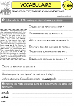 UNE ANNEE DE VOCABULAIRE "CLES EN MAIN" !