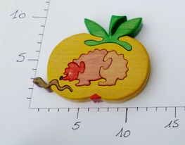 Puzzle pomme aple wood enfant child toy jouet Bout d'bois