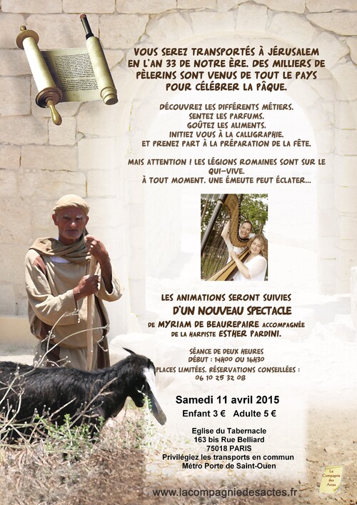Voyage au Pays de Jésus - 11 Avril 2015 à Paris
