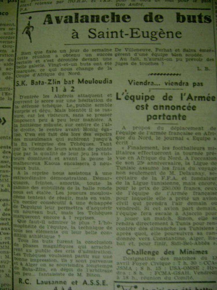 Bata Zlin (Tchéquie)-MCA 11.2 le mercredi 9.4.1947