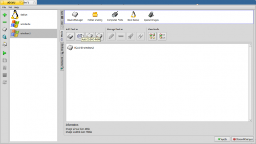 Créer une VM avec Aqemu/qemu (Debian,Windows etc...)