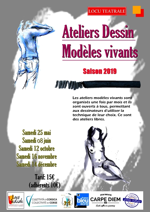 Ateliers dessin modèles vivants 2018/2019