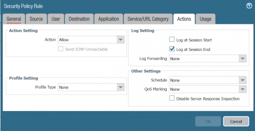 Configuration basique d'un pare-feu Palo Alto (vlan, nat, accès internet)