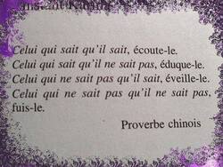 Proverbe Chinois