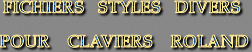 STYLES DIVERS CLAVIERS ROLAND SÉRIE 9544