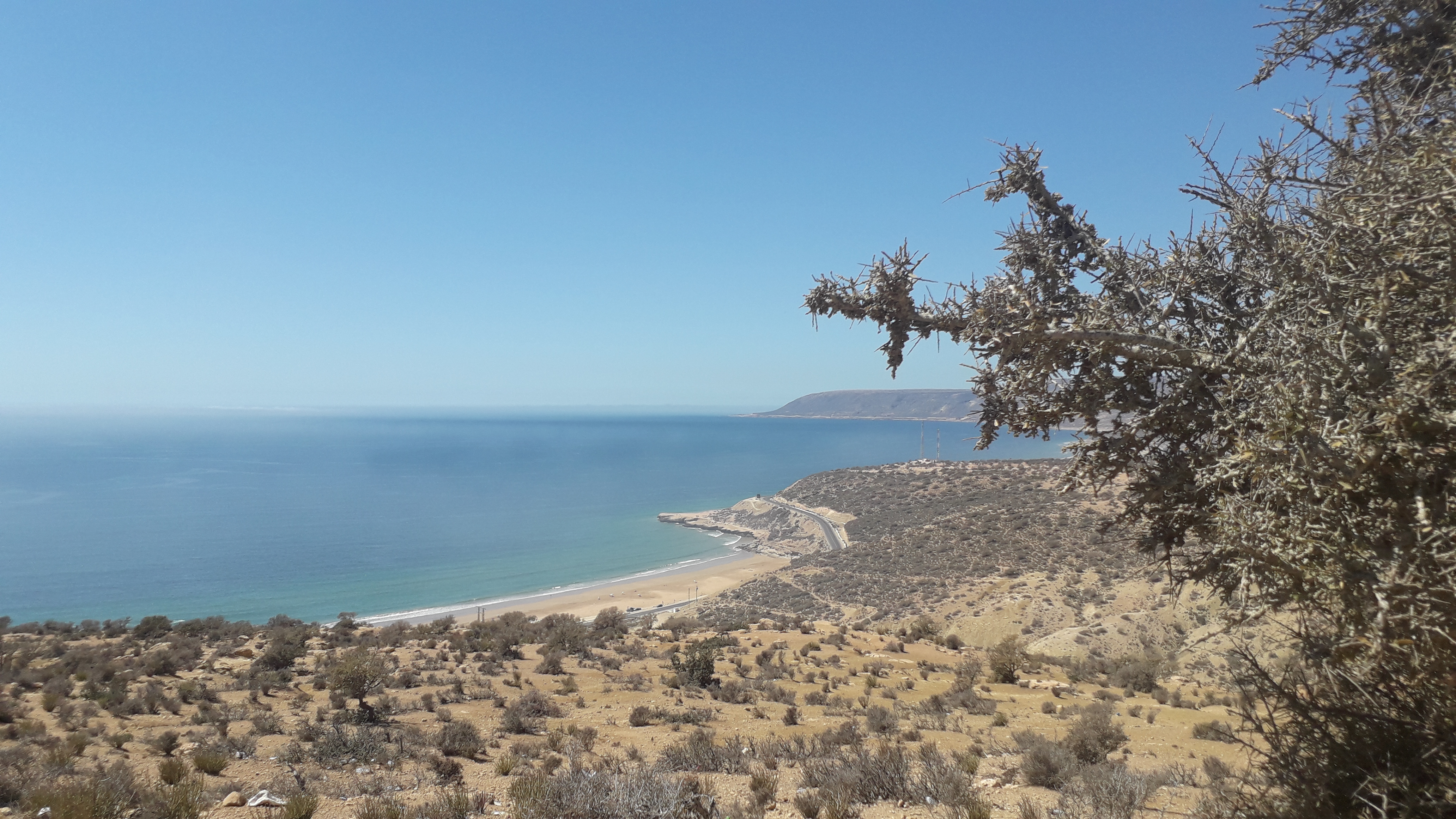 Pause repas après Agadir Plage 25