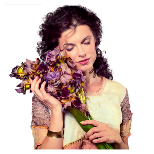 Femme avec des fleurs 2