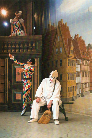 dance ballet class mime colombine and harlequin