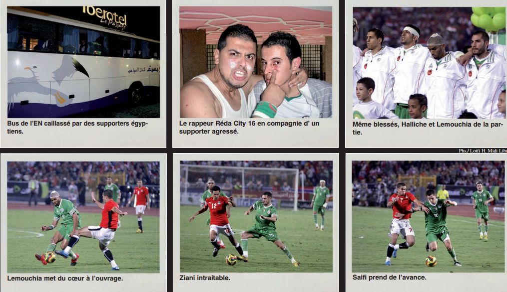 Samedi 14.11.2009 au Caire  l'élan  avec EN contre l'Egypte 0-2
