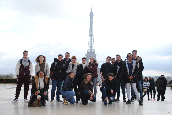 Notre groupe au Trocadéro