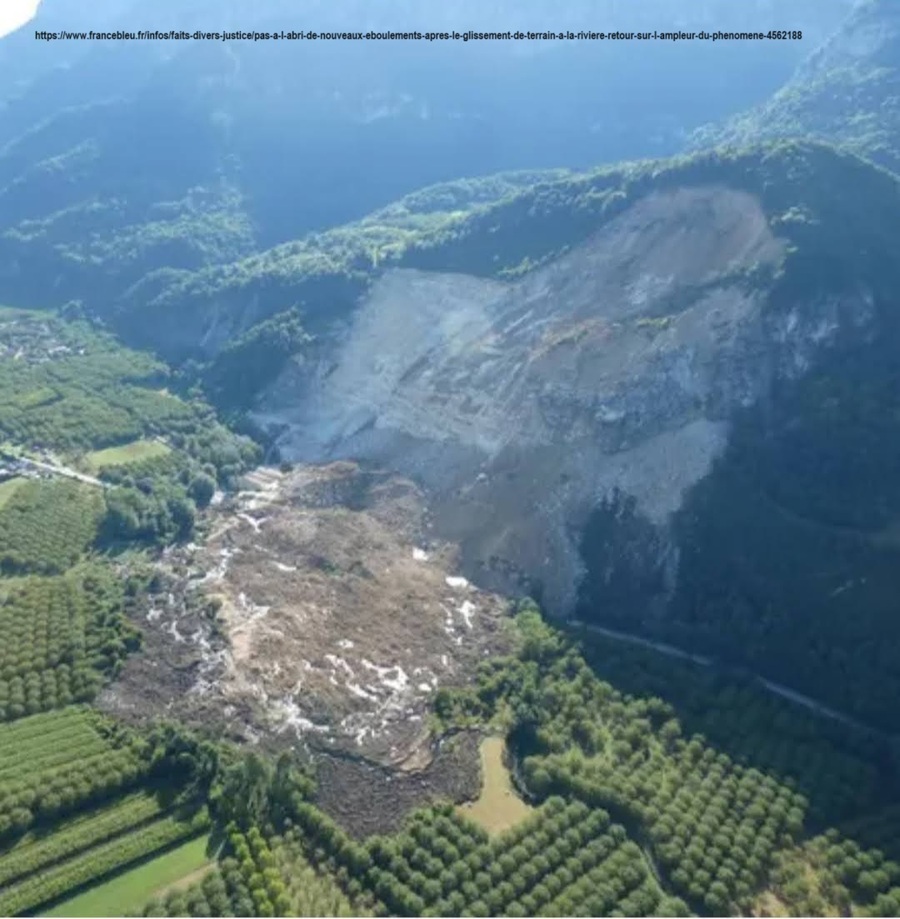 Impressionnant : un pan de montagne tombe à 15 km de chez moi