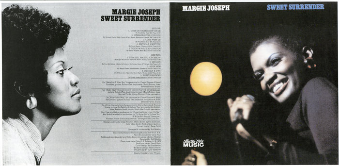 Margie Joseph : Album " Sweet Surrender " Atlantic Records SD 7277 [ US ]