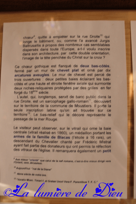 Moustiers Sainte Marie : L'église Notre-Dame de l'Assomption