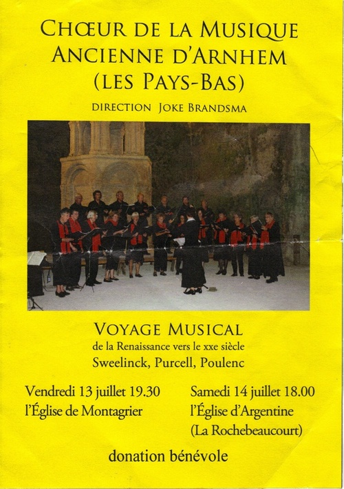 Choeur de musique ancienne d'Arnhem, Pays-Bas