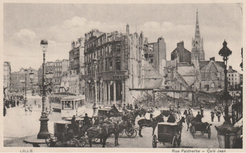 Lille - Rue Faidherbe - Café Jean (dégâts de guerre)