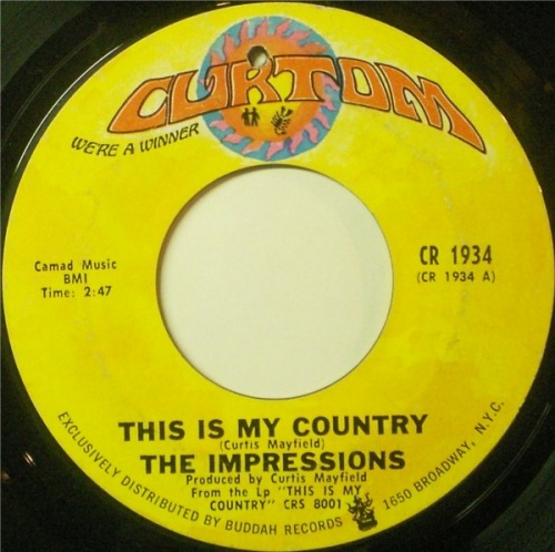 1968 : Single SP Curtom Records CR 1934 [ US ]