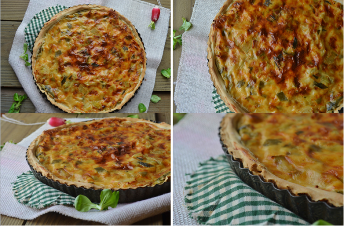 Tarte aux poireaux à la béchamel