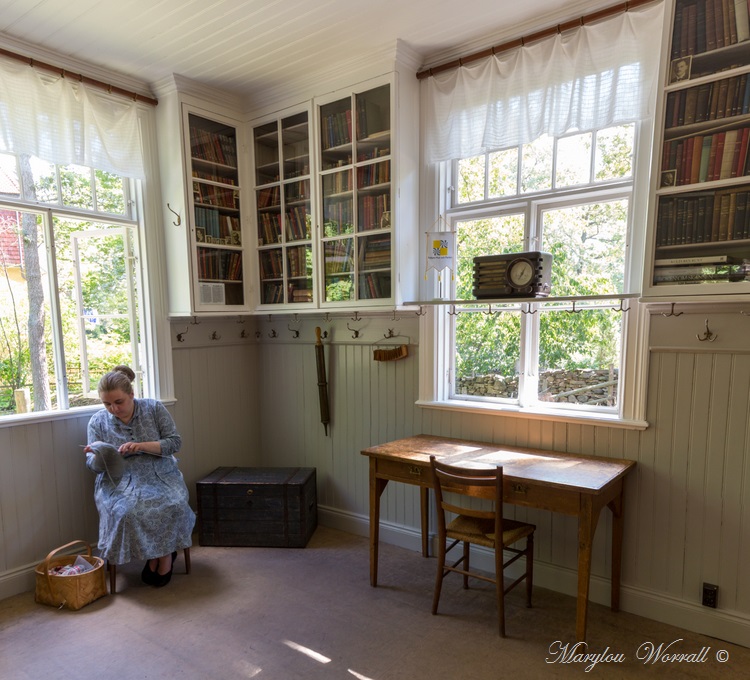 Suède : Écomusée Skansen Chambre d’un ouvrier et Mmaison Commune