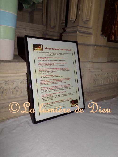 Prière pour la paix en Terre Sainte