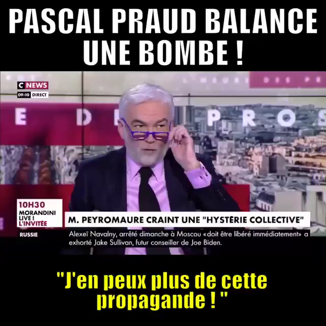 Pascal Praud sous sérum  de vérité