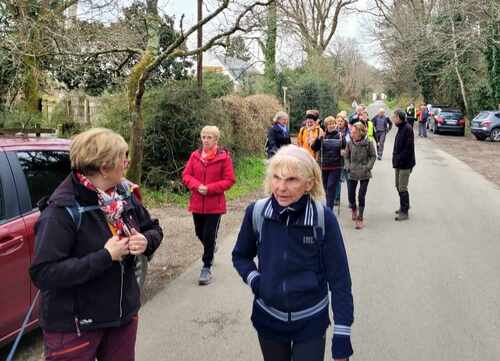 Rando à Arradon le 14 03 2024 .25 randonneurs ont marché 13km sous un crachin breton !!!!!