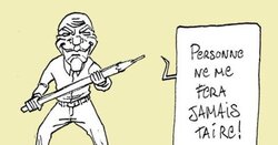 Dessin rescapée Charlie Hebdo "Personne ne me fera jamais taire".
