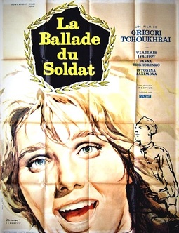 LA BALLADE DU SOLDAT BOX OFFICE FRANCE 1960 AFFICHE DE VANNI TEALDI