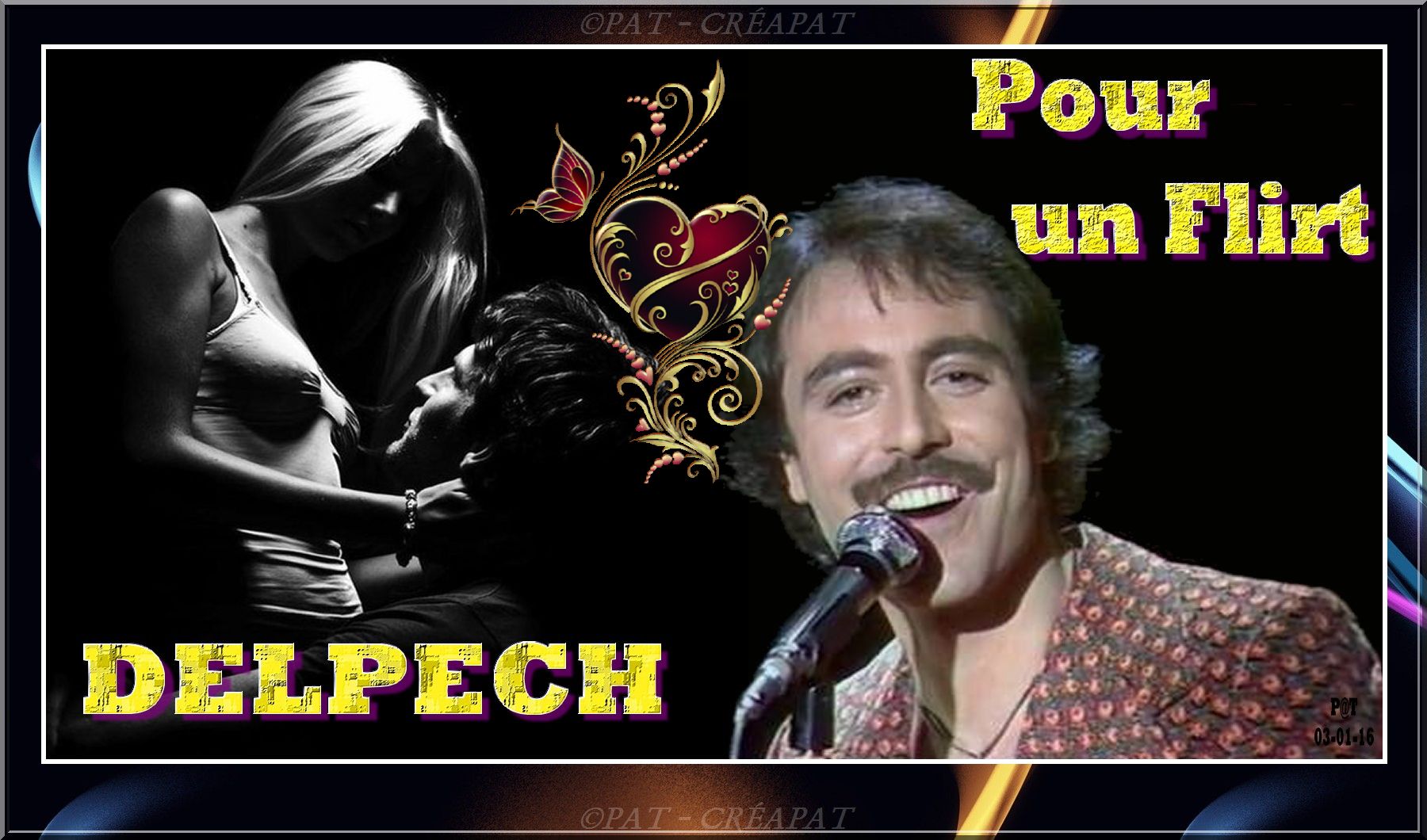 delpech pour flirt avec toi Tablature pour un flirt - michel delpech do pour un flirt avec toi lam je ferais n'importe quoi rém do pour un flirt avec toi do je serais prêt à tout lam pour un simple rendez-vous rém do pour un flirt avec toi. delpech pour flirt avec toi Tablature pour un flirt - michel delpech do pour un flirt avec toi lam je ferais n'importe quoi rém do pour un flirt avec toi do je serais prêt à tout lam pour un simple rendez-vous rém do pour un flirt avec toi.