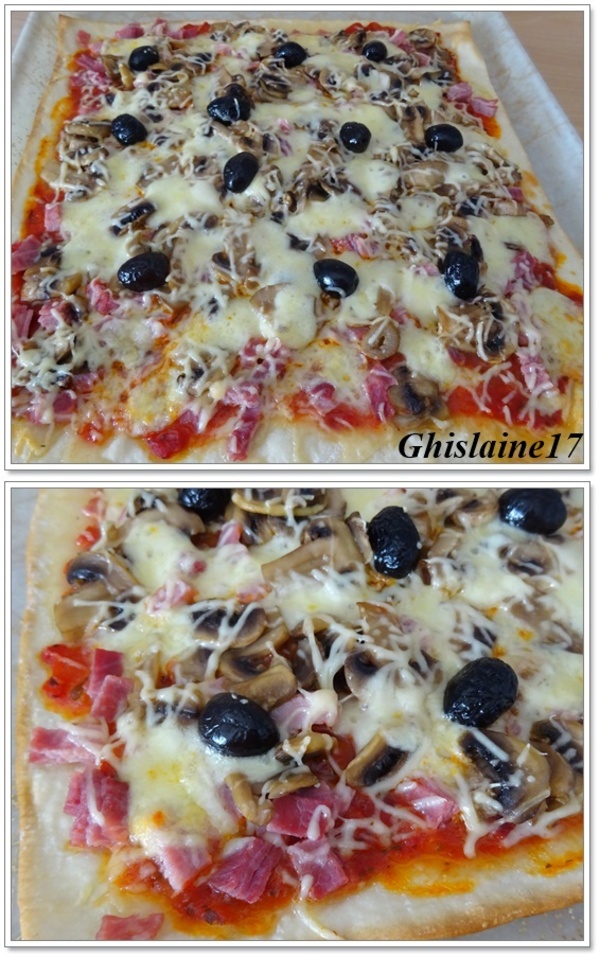 Pizza Reine (Jambon, Champignon, Mozzarella)