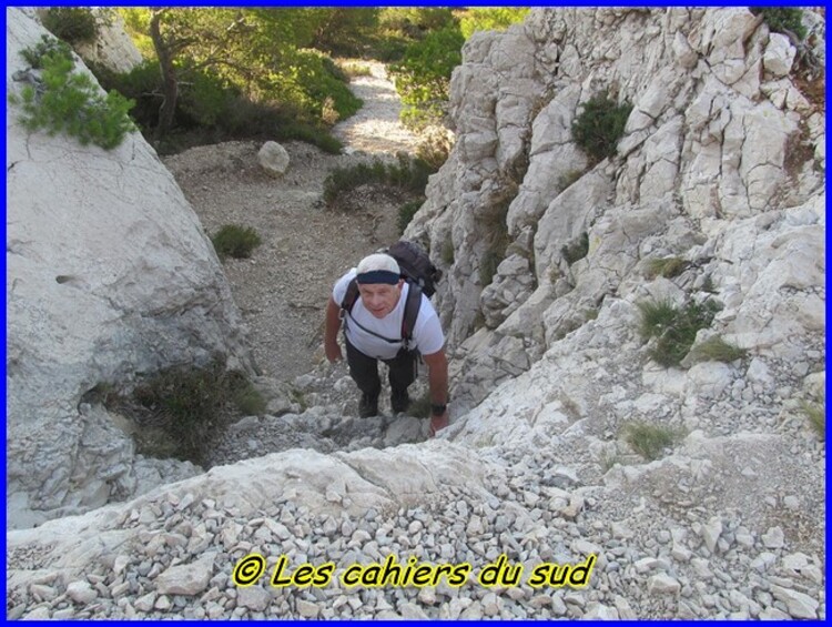 Calanques, la statue de David...