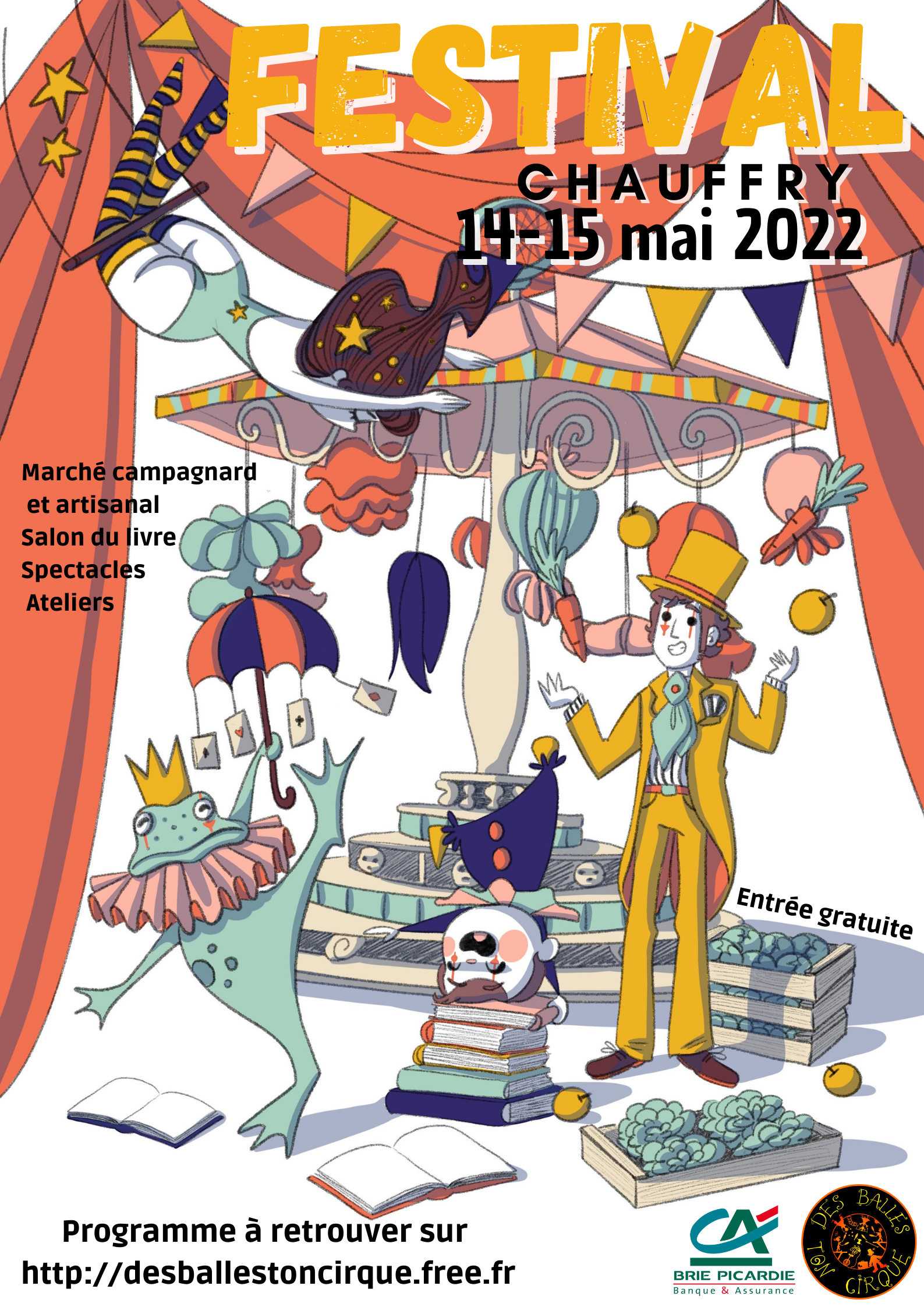 festival chauffry cirque salon du livre marché producteurs locaux