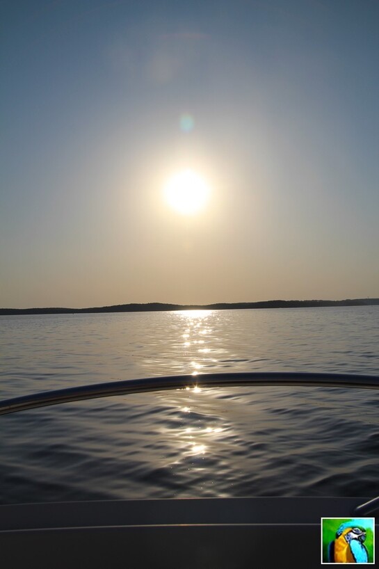 Sortie le soir sur le lac de Lacanau